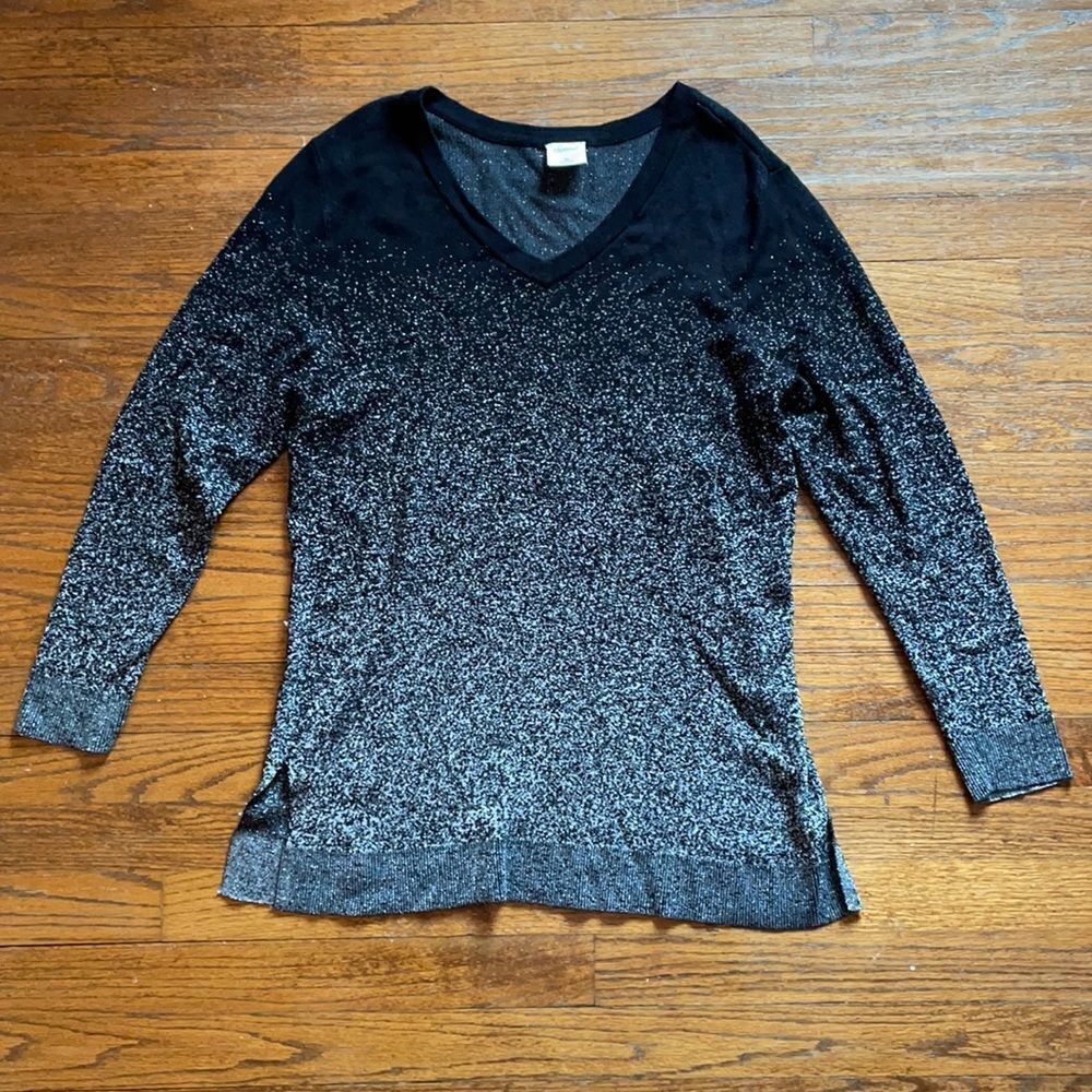 Soma Black & Silver Sweater
